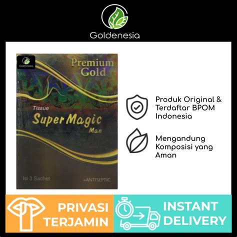 Jual Tissue Tisu Super Magic Man Premium Gold Isi Sachet Shopee