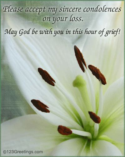 A Condolence Message. Free Sympathy & Condolences eCards | 123 Greetings