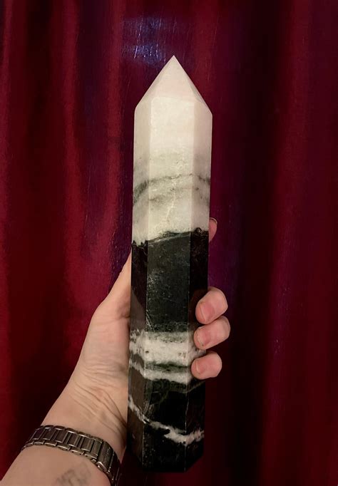 Lb Yin Yang Stone Or Tai Chi Jasper Obelisk Pillar Tower Point