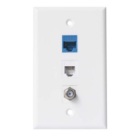 Ethernet Coax Wall Plate BUPLDET