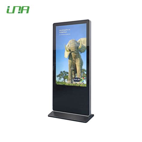 Indoor Inch Floor Standing Lcd Totem Information Digital Kiosk With