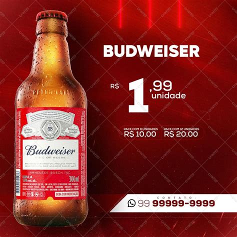 Budweiser Unidade Cerveja Social Media Psd [download] 1586 Criativo