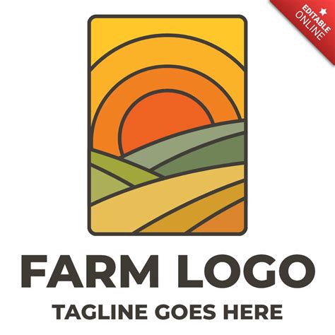 Farm Logo Landscape Template Design Free Design Template