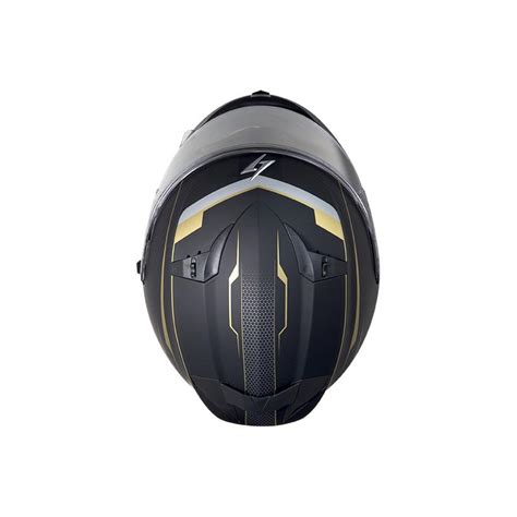 Casque ZS 801 MILES MATT STORMER Noir Mat Or MOTO AXXE FR Casque