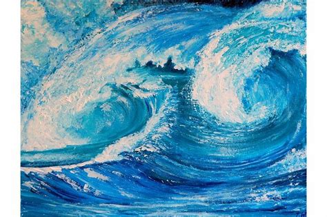 DEEP OCEAN by ARTBYTERESA on DeviantArt | Ocean waves painting, Surf ...