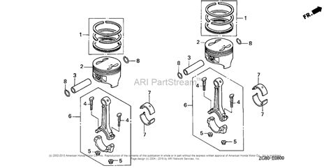 Honda Engines Gx640 Sd1 Engine Jpn Vin Gaad 1000001 To Gaad 1029999 Parts Diagram For Piston