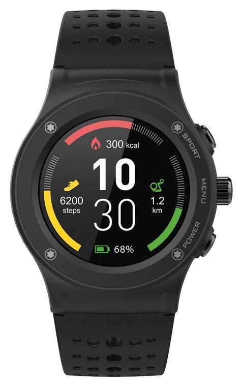 Blaupunkt Blp5600 Smartwatch με Παλμογράφο Μαύρο Skroutzgr