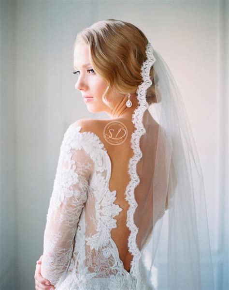 Bridal Veil Ivory Lace Veil Boho Drop Vigne Peigne Mariage Wedding Veil