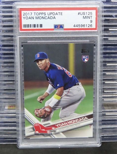 2017 Topps Update Yoan Moncada Us125 Rookie Debut Rc Psa 9 Mint