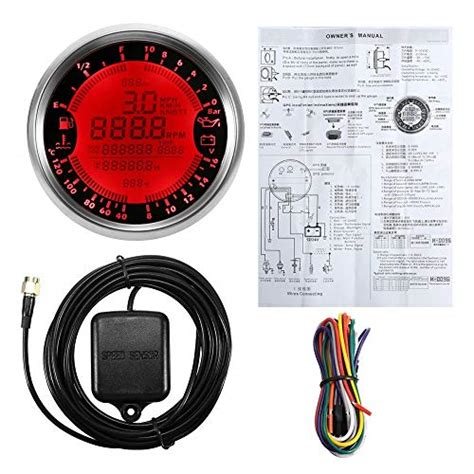 ELING 6 In 1 Multi Functional Gauge Meter GPS Speedometer Tachometer