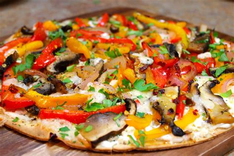 Roasted Vegetable Pizza | Ultra Thin Pizza Crust