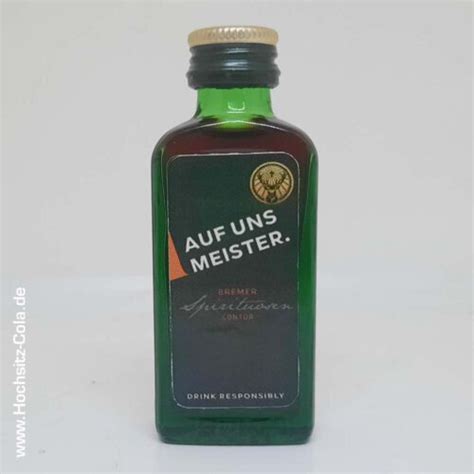 Jägermeister 0 02l Bremer Spirituosen Contor 2 KLE Hochsitz Cola