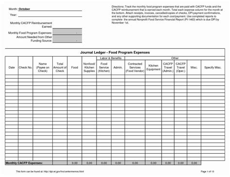 General Ledger Spreadsheet Template Excel — db-excel.com