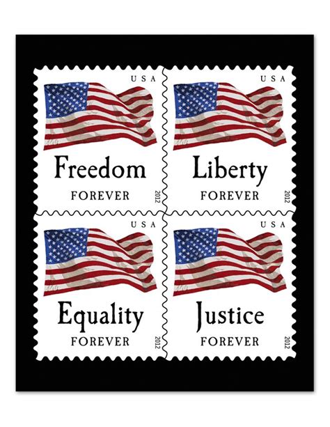 Freedom Liberty Equality Justice Forever Four Flags Giclée