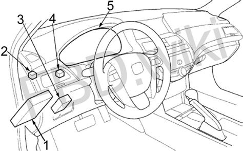 '08-'12 Honda Accord Fuse Box Diagram