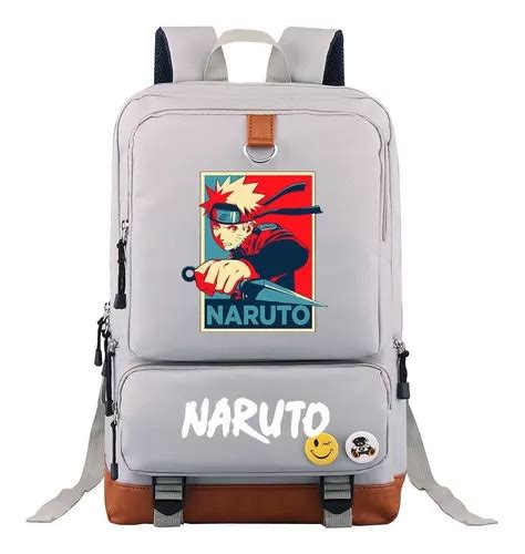 Mochila Escolar Juvenil Con Estampado De Naruto Meses sin interés