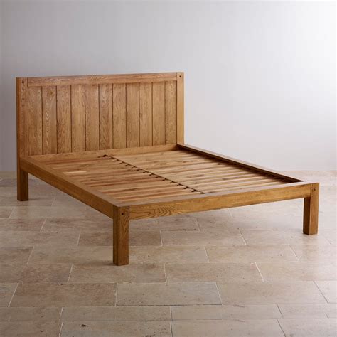 Quercus King Size Bed In Rustic Solid Oak Oak Furniture Land