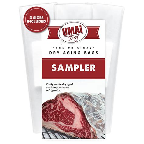 Umai Dry Aging Bag Dnf For Steaks Sampler Pack Dry Age Bags For Meat