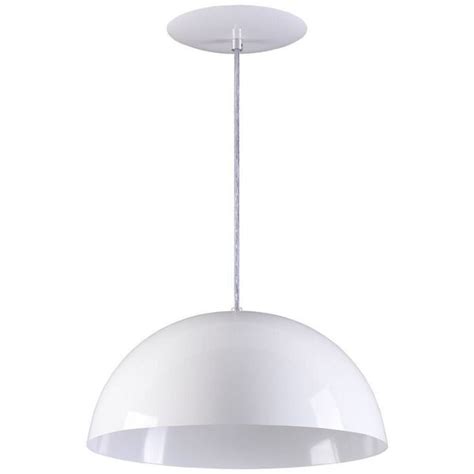 Pendente Meia Lua Esfera 50cm Branco Leroy Merlin