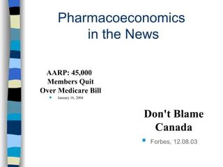 Pharmacoeconomics Ppt