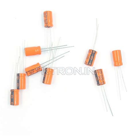 Buy V Uf Electrolytic Capacitor X Mm Ktron India