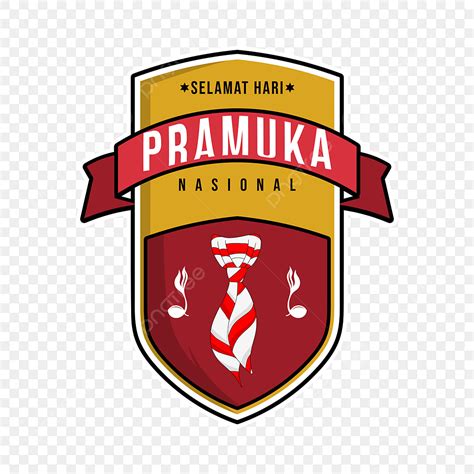 Gambar Desain Logo Selamat Hari Pramuka Dengan Elemen Tunas Kelapa