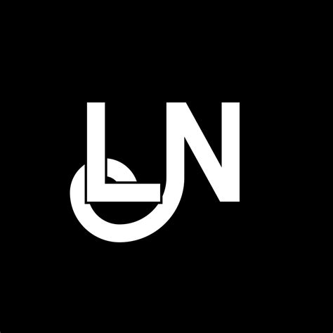 ln letter logo design initial letters ln logo icon abstract letter ln