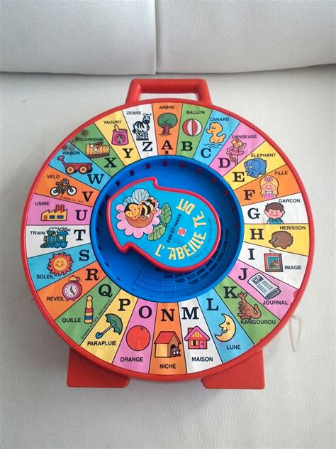 Vintage see and say Bee Son et image L'abeille alphabet FRENCH talking toy Mattel 1983 by ...