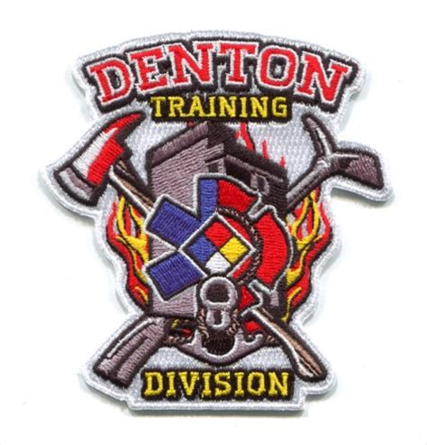 Denton Fire Department Training Division Patch Texas TX – 911Patches.com