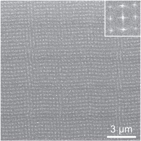 Plan View SEM Micrograph Of A Film Illuminated Using Two Consecutive