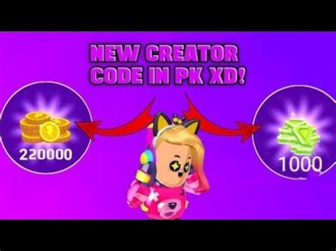 PK XD CODE 2022 PK XD CREATOR CODE 1000 FREE GEMS CODE PK XD