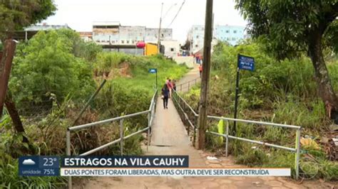 Vídeo Após Seis Dias De Interdição Duas Pontes Da Vila Cauhy São