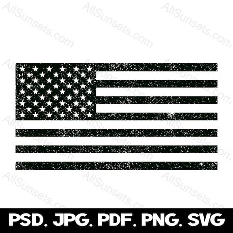 American Flag PNG SVG Cut Files Clipart Distressed Grunge | Etsy Singapore