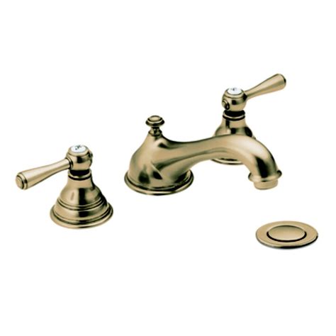 Moen Kingsley Widespread 2 Handle Bathroom Faucet In Antique Bronze Finish The Home Depot Canada