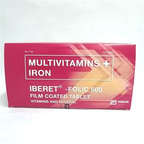 Iberet Folic 500 Multivitamins Iron Film Coated Tablet 1 S Price In The Philippines Medsgo