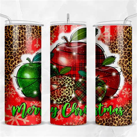 Merry Christmas 20 Oz Skinny Tumbler Png Sublimation Design Download