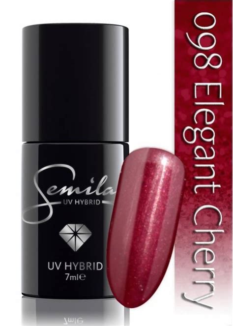 SEMILAC Lakier Hybrydowy 098 Elegant Cherry 7 Ml StrefaUrody Pl