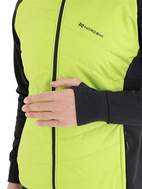 Nordski Hybrid Hood Black Lime