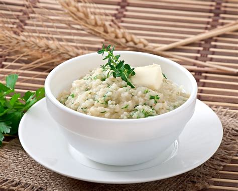 Free Photo | Wheat porridge with herbs