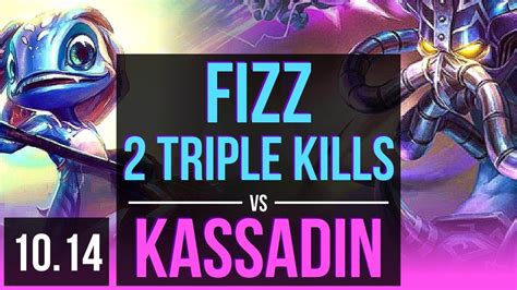 Fizz Vs Kassadin Mid M Mastery Points Triple Kills Solo