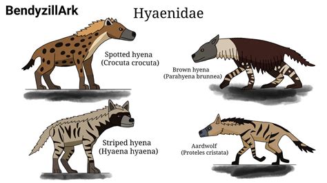 Hyena species by BendyzillArk on DeviantArt