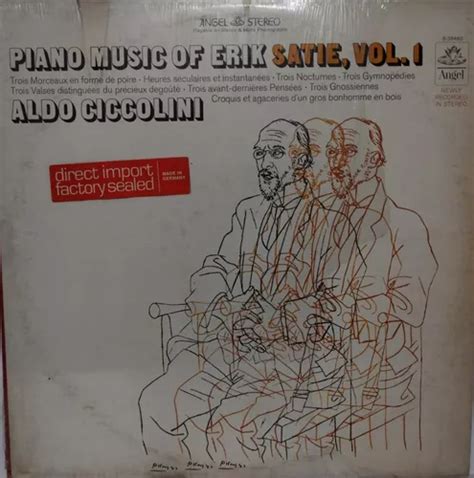 Erik Satie Aldo Ciccolini Piano Music Vol Lp