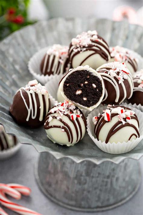 Peppermint Oreo Balls Easy And Festive My Baking Addiction