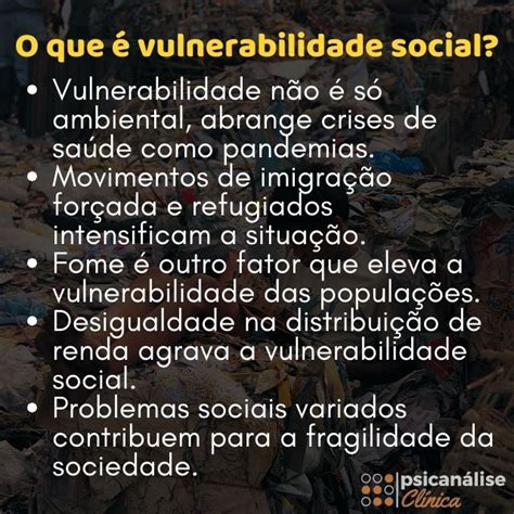 vulnerabilidade social mapa mental Psicanálise Clínica