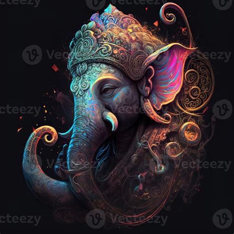 On Statue Of Lord Ganesha Ganesha Festival Hindu Religion And Indian