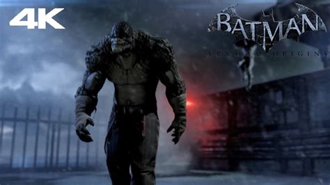 Batman Arkham Origins Killer Croc Boss Fight 4k Youtube