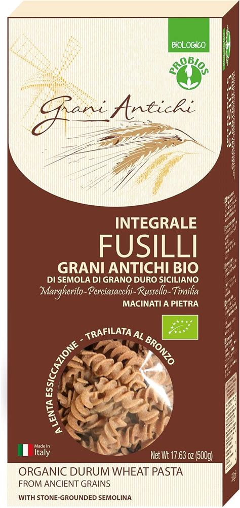 Probios Fusilli Integrali Grani Antichi Pacchi Da Gr Amazon