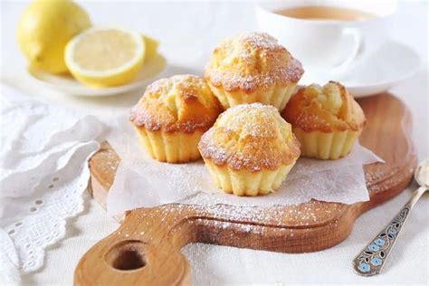 Saftige Zitronenmuffins Mit Joghurt Zum Tee Receta Magdalenas De