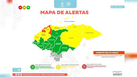 Copeco informó que se extiende por la alerta por 24 horas debido a la