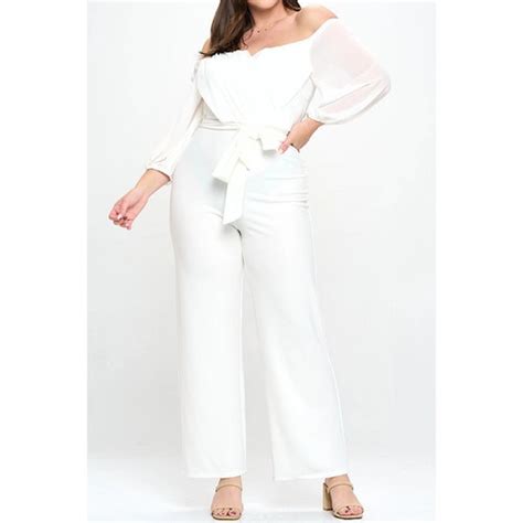 Bridal Jumpsuit Off Shoulder Vieira Luxe